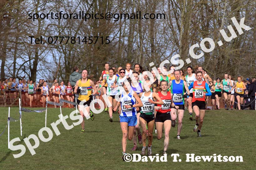 Senior Womens 2023 UK CAU Inter Counties Cross Country Champs, Prestwold Hall, Loughborough. Photo: David T. Hewitson/Sports for All Pics